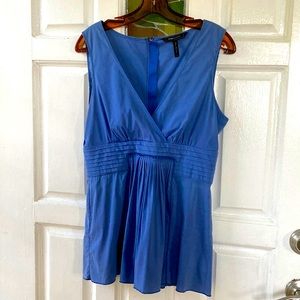 BCBG Maxazria blue sleeveless top